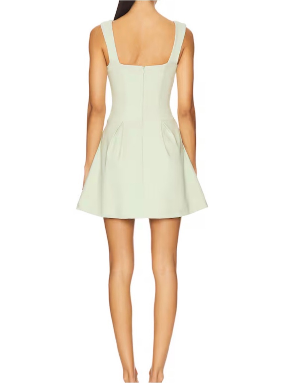 Sweetheart Neckline Mini Dress in Pale Mint - Picture 3 of 10